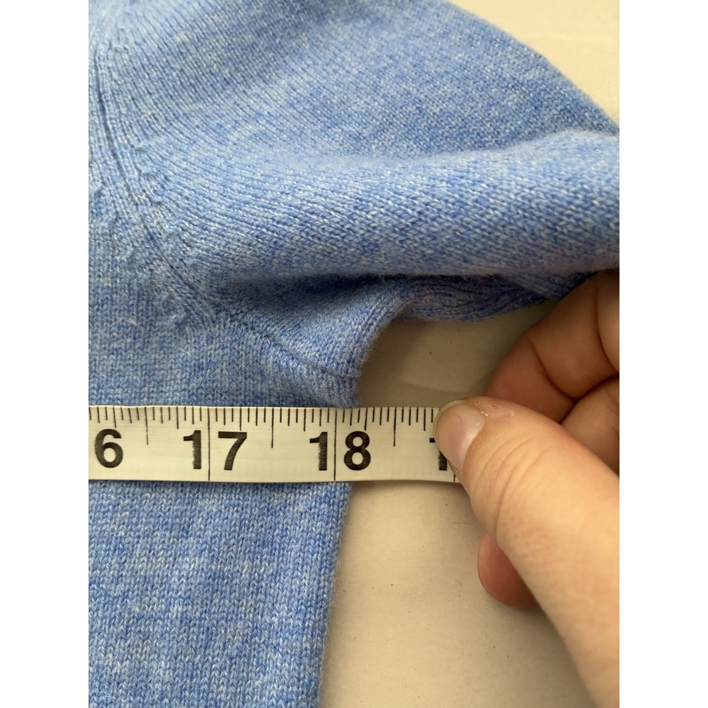Lilly Pulitzer Rica 100%‎ Cashmere Blue Block Sweater With Fringe Sz Small Comfy - Picture 7 of 9